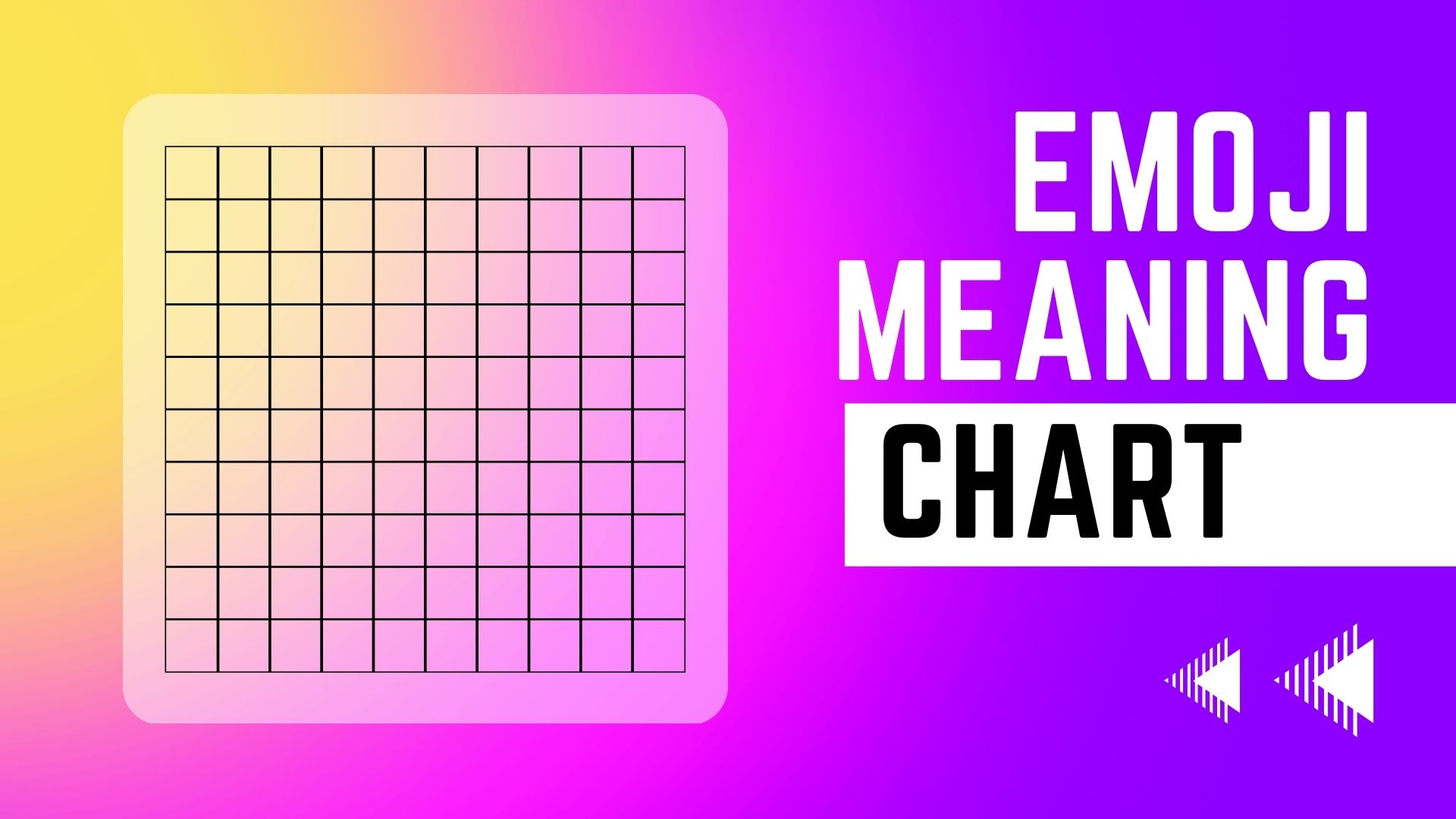 Emoji Meaning chart