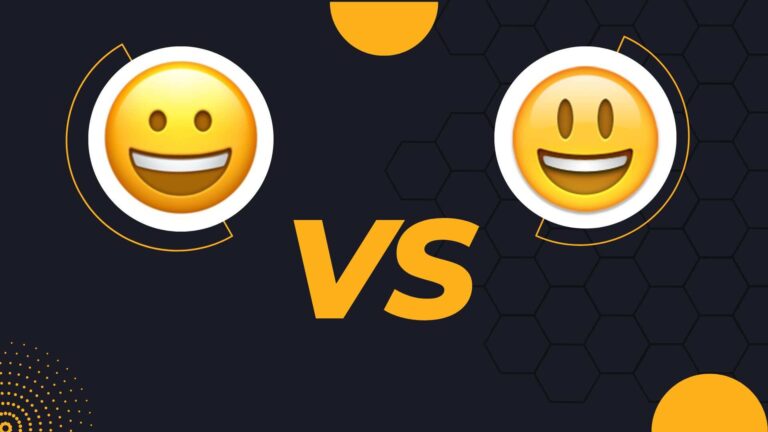 😀 vs 😃: HAPPY FACES