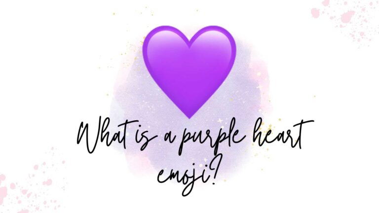What is a purple heart emoji?