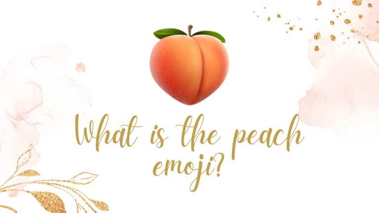 What is the peach emoji?