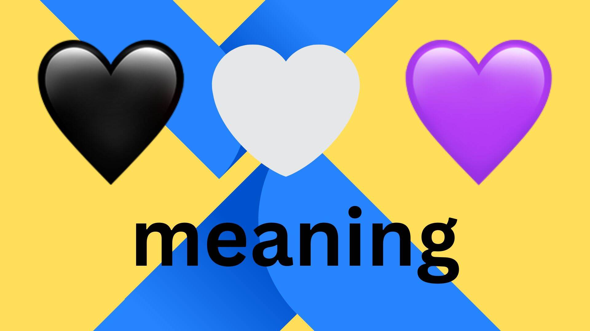 🖤🤍💜 meaning