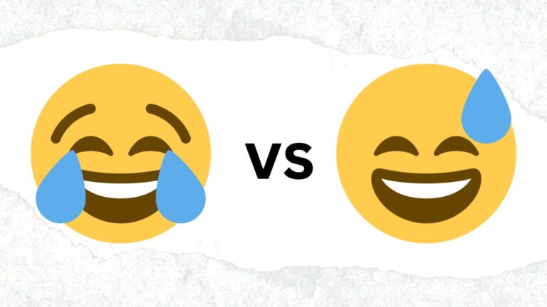 😂 vs 😅: Differences in Laughter Emojis
