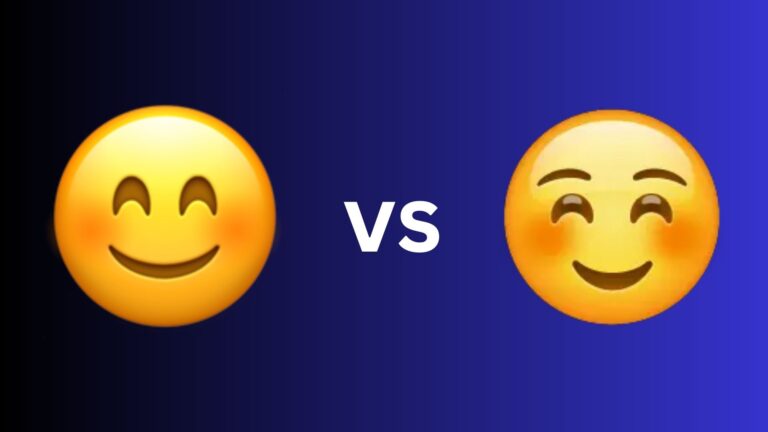 😊 vs ☺️: A Comparison of Smiling Emojis