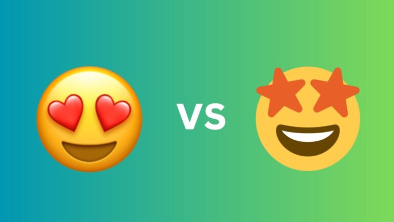 😍 vs 🤩: A Comparison of Excited Emojis