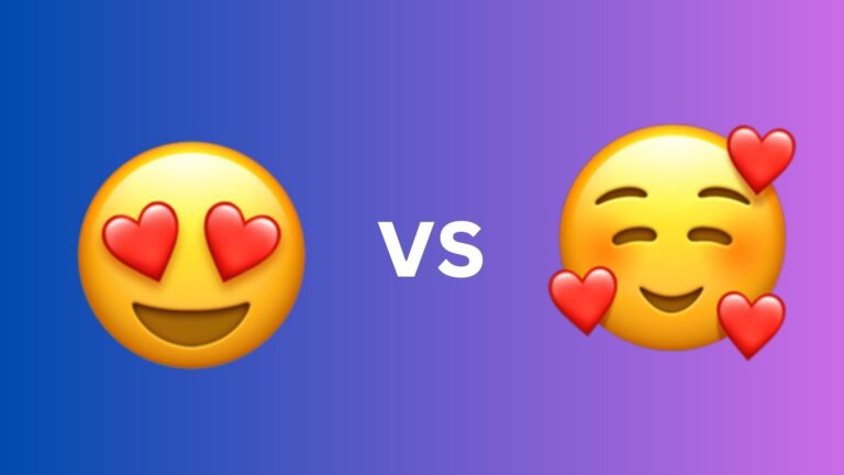 😍 vs 🥰: A Comparison of Loving Emojis