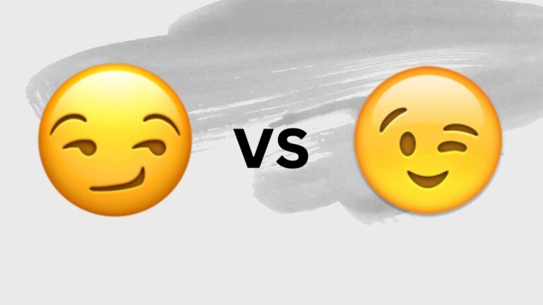 😏 vs 😉: A Comparison of Playful Emojis