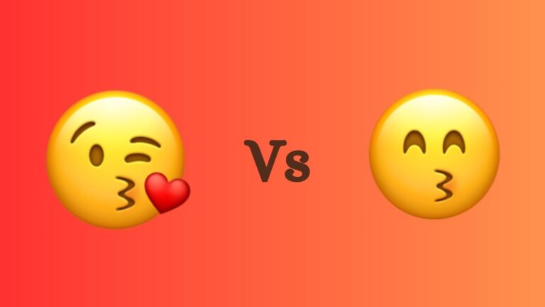 😘 vs 😙: A Comparison of Kissing Emojis