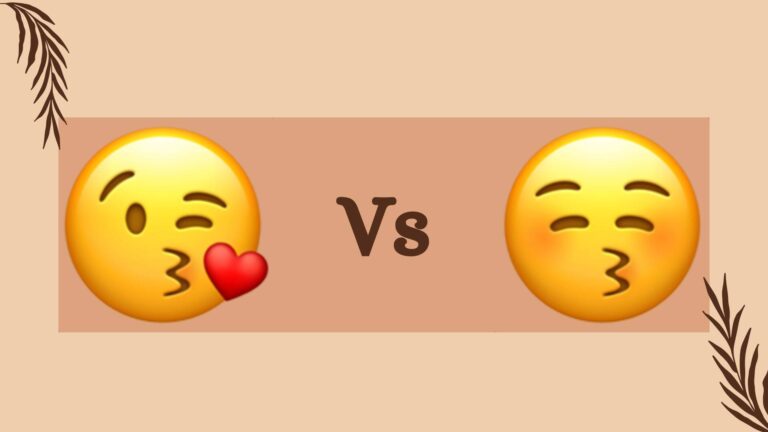 😘 vs 😚: A Comparison of Kissing Emojis
